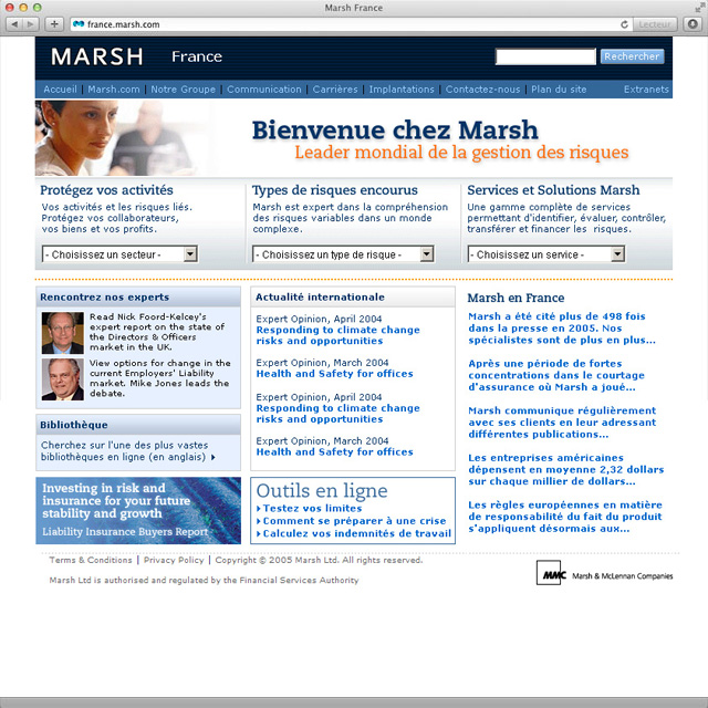 Site internet marsh.fr v3