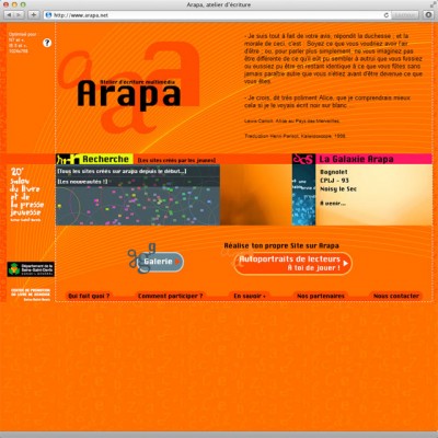 Arapa : atelier d'écriture multimédia