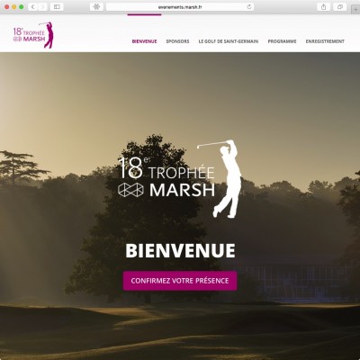 Minisite Trophée de Golf Marsh 2015